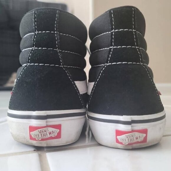 Black VANS Sk8 Hi - Picture 3 of 3